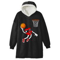 Valentines Day Heart Dunking Basketball Boys Girls Kids TShirt Hooded Wearable Blanket