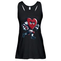 ValentineS Day Heart Football Player Team Sports Ladies Essential Flowy Tank