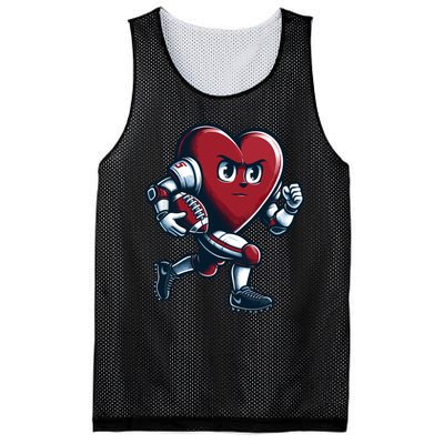 ValentineS Day Heart Football Player Team Sports Mesh Reversible Basketball Jersey Tank