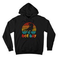 Vintage Dinosaur Happy Dot Day For Teacher Tall Hoodie