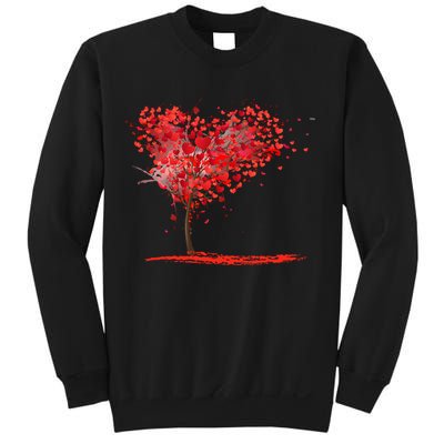 Valentines Day Heart Shaped Tree Sweatshirt