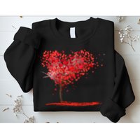 Valentines Day Heart Shaped Tree Sweatshirt