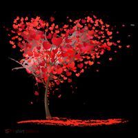 Valentines Day Heart Shaped Tree Backpack