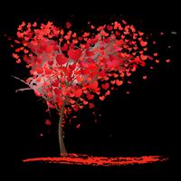 Valentines Day Heart Shaped Tree Sustainable Bucket Hat
