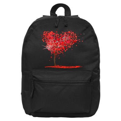Valentines Day Heart Shaped Tree 16 in Basic Backpack