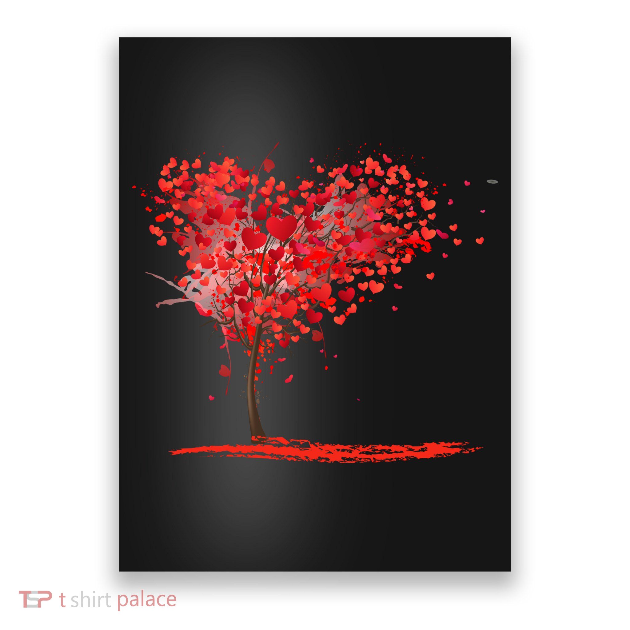 Valentines Day Heart Shaped Tree Poster