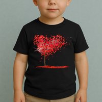 Valentines Day Heart Shaped Tree Toddler T-Shirt