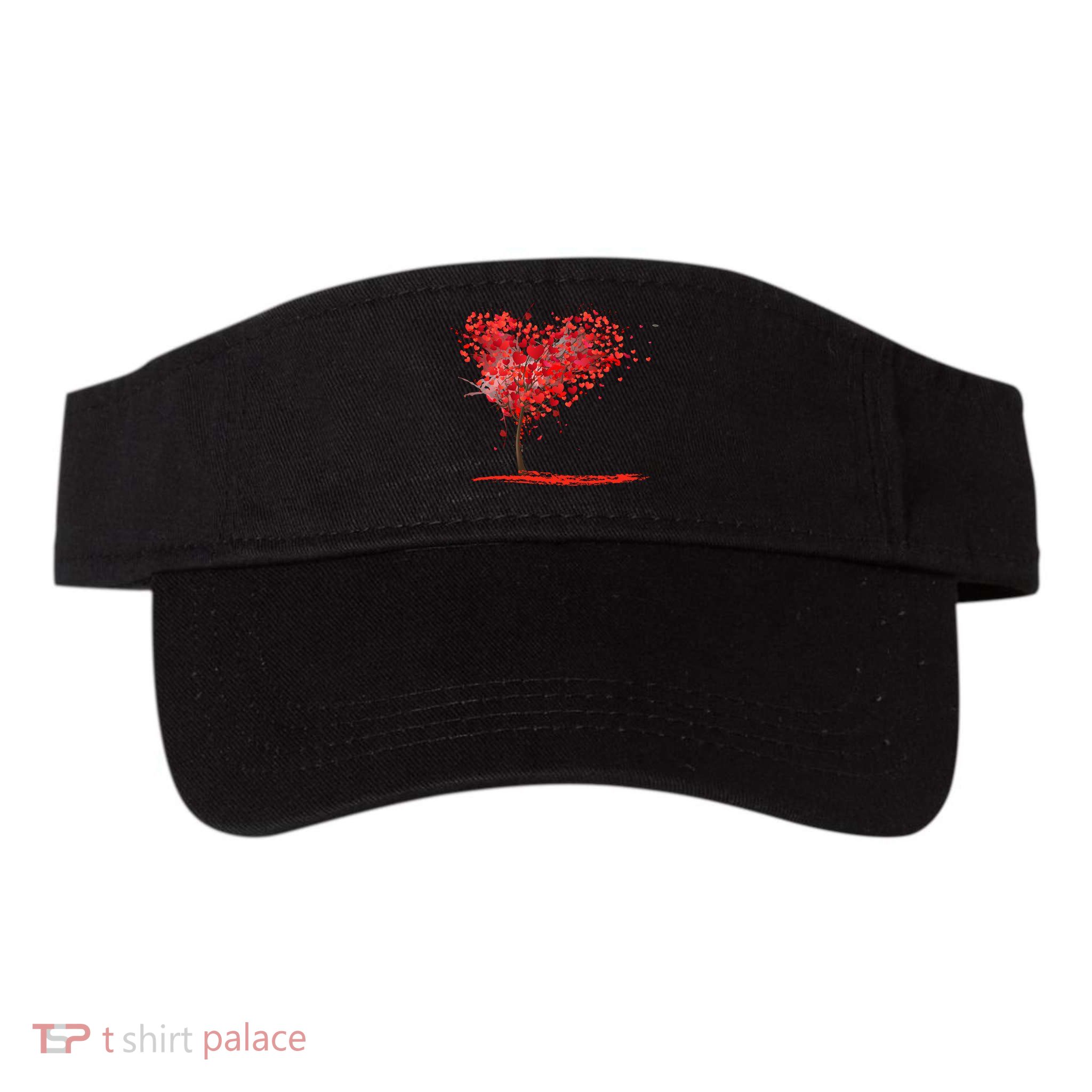 Valentines Day Heart Shaped Tree Visor
