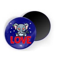 Valentine's Day Hearts Love Elephant Animal Lovers Gift Magnet