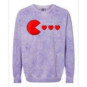 Valentines Day Hearts Funny Colorblast Crewneck Sweatshirt