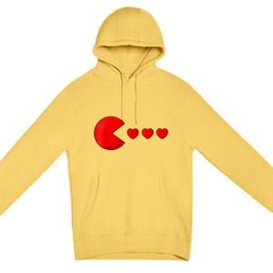 Valentines Day Hearts Funny Premium Pullover Hoodie