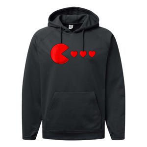 Valentines Day Hearts Funny Performance Fleece Hoodie