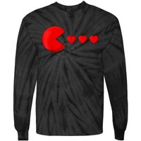 Valentines Day Hearts Funny Tie-Dye Long Sleeve Shirt