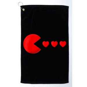 Valentines Day Hearts Funny Platinum Collection Golf Towel