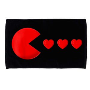 Valentines Day Hearts Funny Microfiber Hand Towel