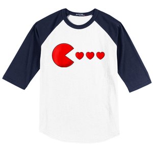 Valentines Day Hearts Funny Baseball Sleeve Shirt