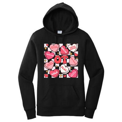 Valentines Day Heart Occupational Therapist Ot Therapy Women's Pullover Hoodie