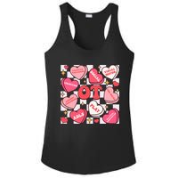 Valentines Day Heart Occupational Therapist Ot Therapy Ladies PosiCharge Competitor Racerback Tank