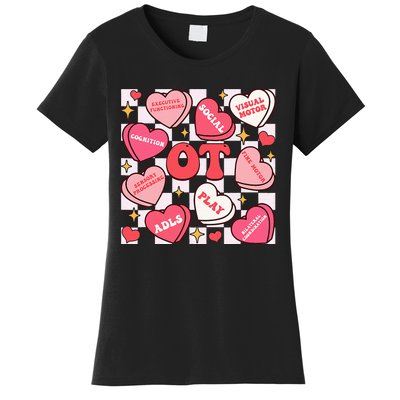 Valentines Day Heart Occupational Therapist Ot Therapy Women's T-Shirt