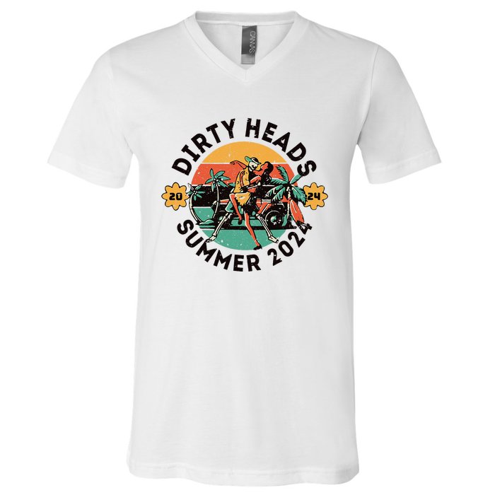 Vintage Dirty Heads Funny V-Neck T-Shirt