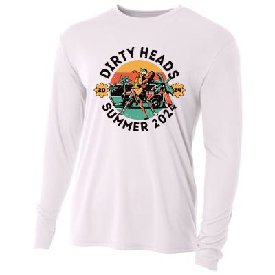 Vintage Dirty Heads Funny Cooling Performance Long Sleeve Crew