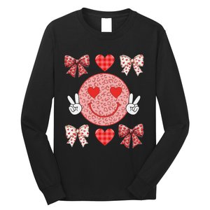 Valentines Day Hearts Leopard Love Long Sleeve Shirt