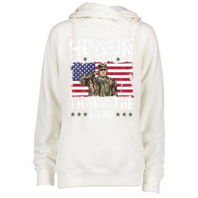 Veterans Day Honor The Fallen Military Veteran Cool Gift Womens Funnel Neck Pullover Hood