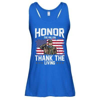 Veterans Day Honor The Fallen Military Veteran Cool Gift Ladies Essential Flowy Tank