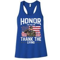 Veterans Day Honor The Fallen Military Veteran Cool Gift Women's Racerback Tank