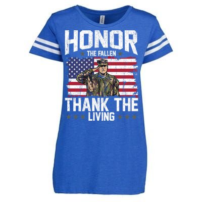 Veterans Day Honor The Fallen Military Veteran Cool Gift Enza Ladies Jersey Football T-Shirt