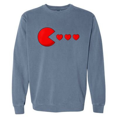 Valentines Day Hearts Funny Garment-Dyed Sweatshirt