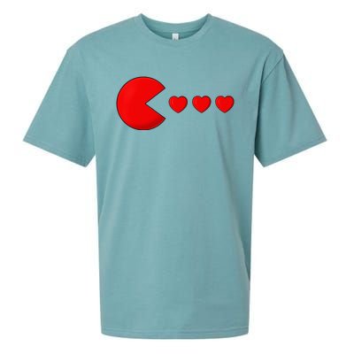 Valentines Day Hearts Funny Sueded Cloud Jersey T-Shirt