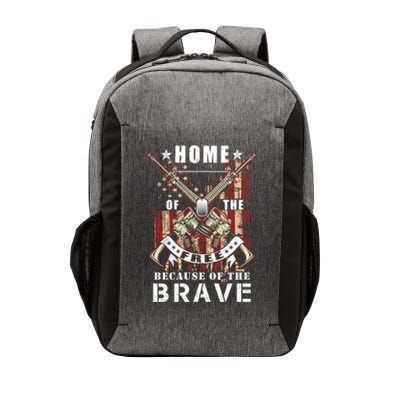 Veterans Day Home Of The Free Because Of The Brave Funny Gift Vector Backpack