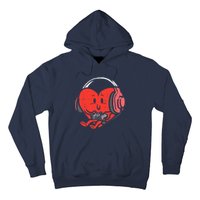 Valentines Day Heart Gamer Gaming Hoodie