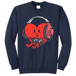 Valentines Day Heart Gamer Gaming Sweatshirt