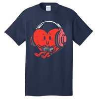 Valentines Day Heart Gamer Gaming Tall T-Shirt