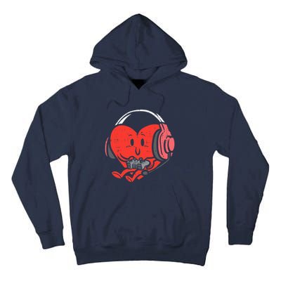 Valentines Day Heart Gamer Gaming Tall Hoodie