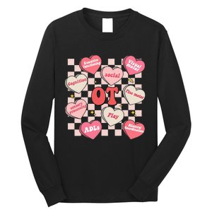 Valentines Day Heart Occupational Therapist OT Therapy Long Sleeve Shirt