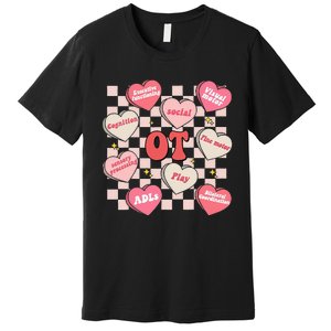 Valentines Day Heart Occupational Therapist OT Therapy Premium T-Shirt