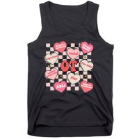 Valentines Day Heart Occupational Therapist OT Therapy Tank Top