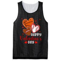 Valentines Day Happy Basketball Baseball Football Mesh Reversible Basketball Jersey Tank