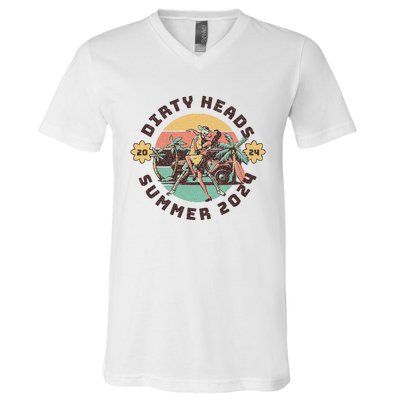 Vintage Dirty Heads Retro V-Neck T-Shirt