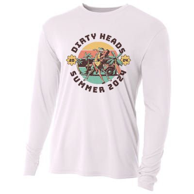 Vintage Dirty Heads Retro Cooling Performance Long Sleeve Crew