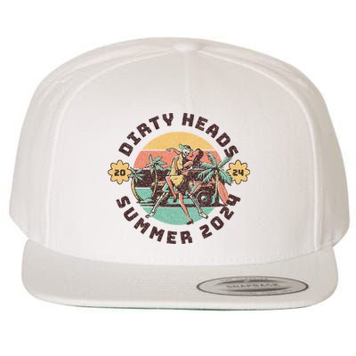 Vintage Dirty Heads Retro Wool Snapback Cap