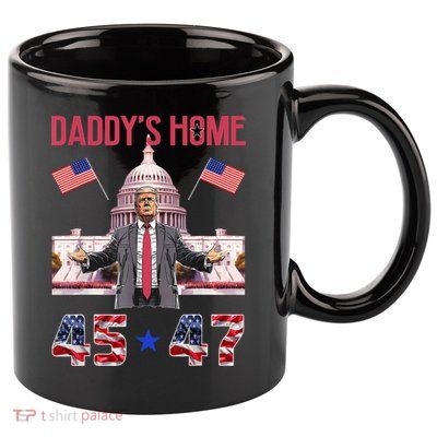 Vintage Daddys Home Trump 4547 Inauguration Day 2025 11oz C Handle Ceramic Mug