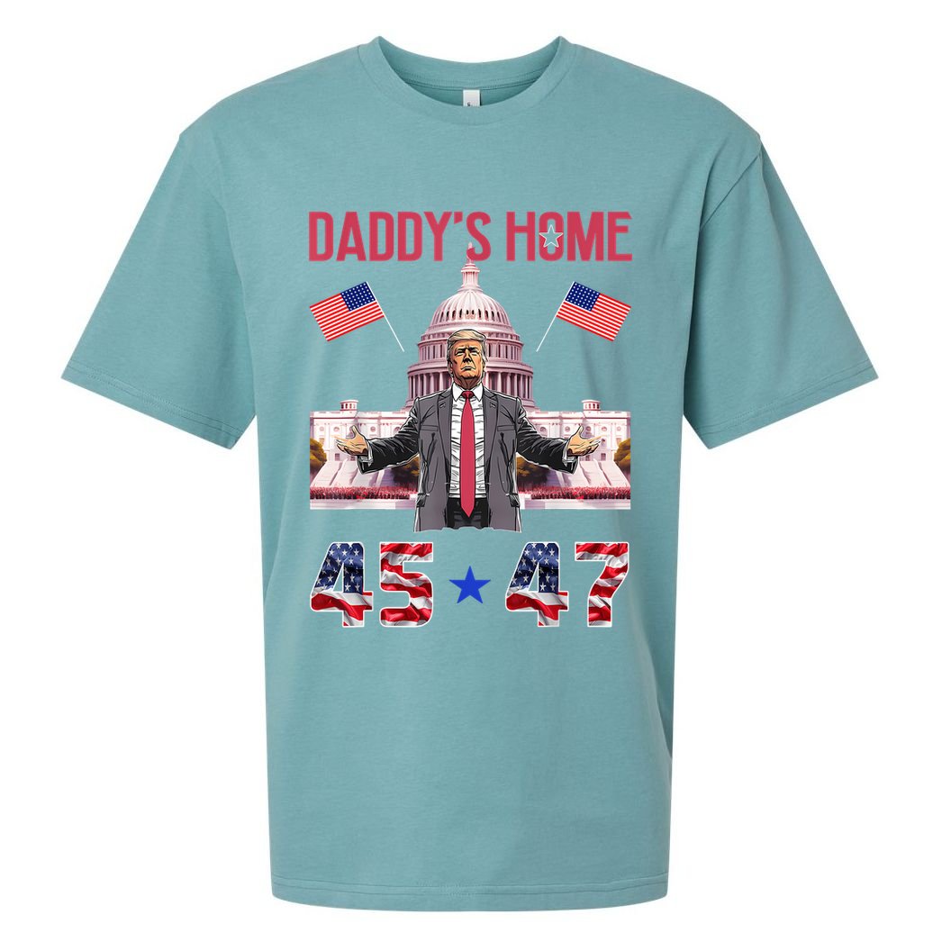 Vintage Daddys Home Trump 4547 Inauguration Day 2025 Sueded Cloud Jersey T-Shirt