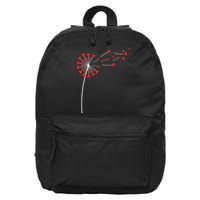Valentines Day Heart Dandelion Cute 16 in Basic Backpack