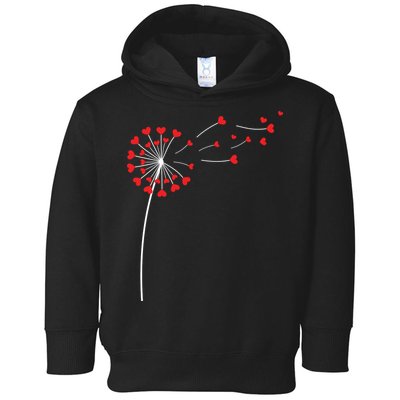 Valentines Day Heart Dandelion Cute Toddler Hoodie
