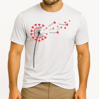 Valentines Day Heart Dandelion Cute Cooling Performance Crew T-Shirt