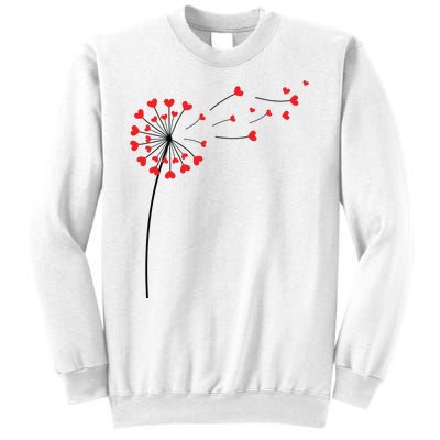 Valentines Day Heart Dandelion Cute Sweatshirt